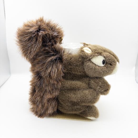 Plush Buddies Flower Floral Vase With Stuffed Animal Plush Squirrel Realistic - Picture 2 of 9